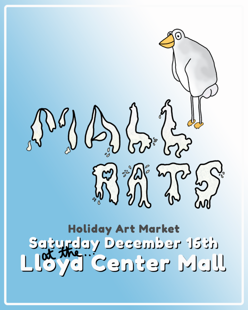 mall rats holiday art festival flyer